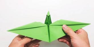 دایناسور پرنده به روش اوریگامی بسازید / آموزش ویدیویی