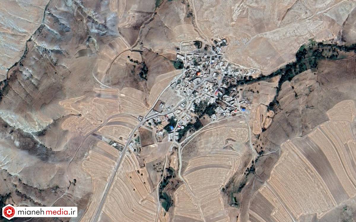 نقشه روستای بیات سفلی